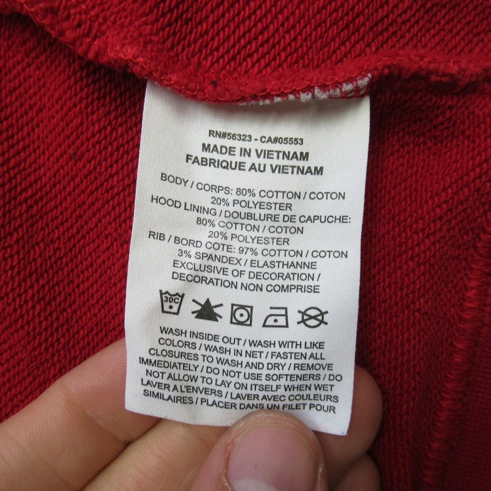Nike Jordan Jacket Kids XS‎ Red Full Zip Hooded Pockets Athletic Jumpman VTG